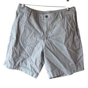 Lululemon Commission Shorts 7" Classic Fit Mens 32 Gray Oxford Stretch